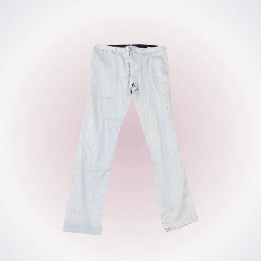 Frappoli Men’s Neutral Light Blue Trousers | Sz 36